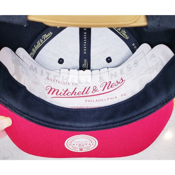 MITCHELL & NESS Original Fit Philadelphia 76ers Snapback Hat Baseball Cap~ OSFM - Picture 8 of 9